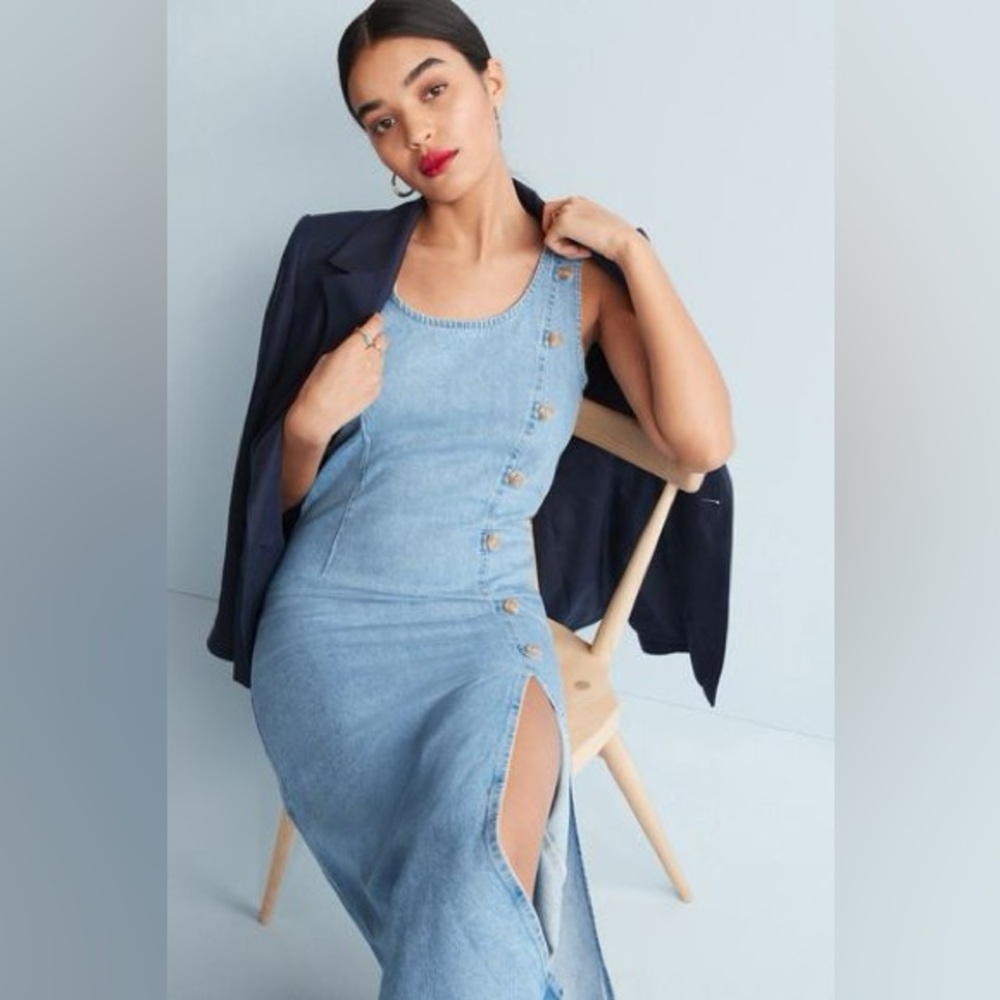 VINTAGE Denim Dress | Made in USA - Size 9